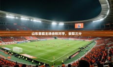 山东鲁能主场击败对手，豪取三分