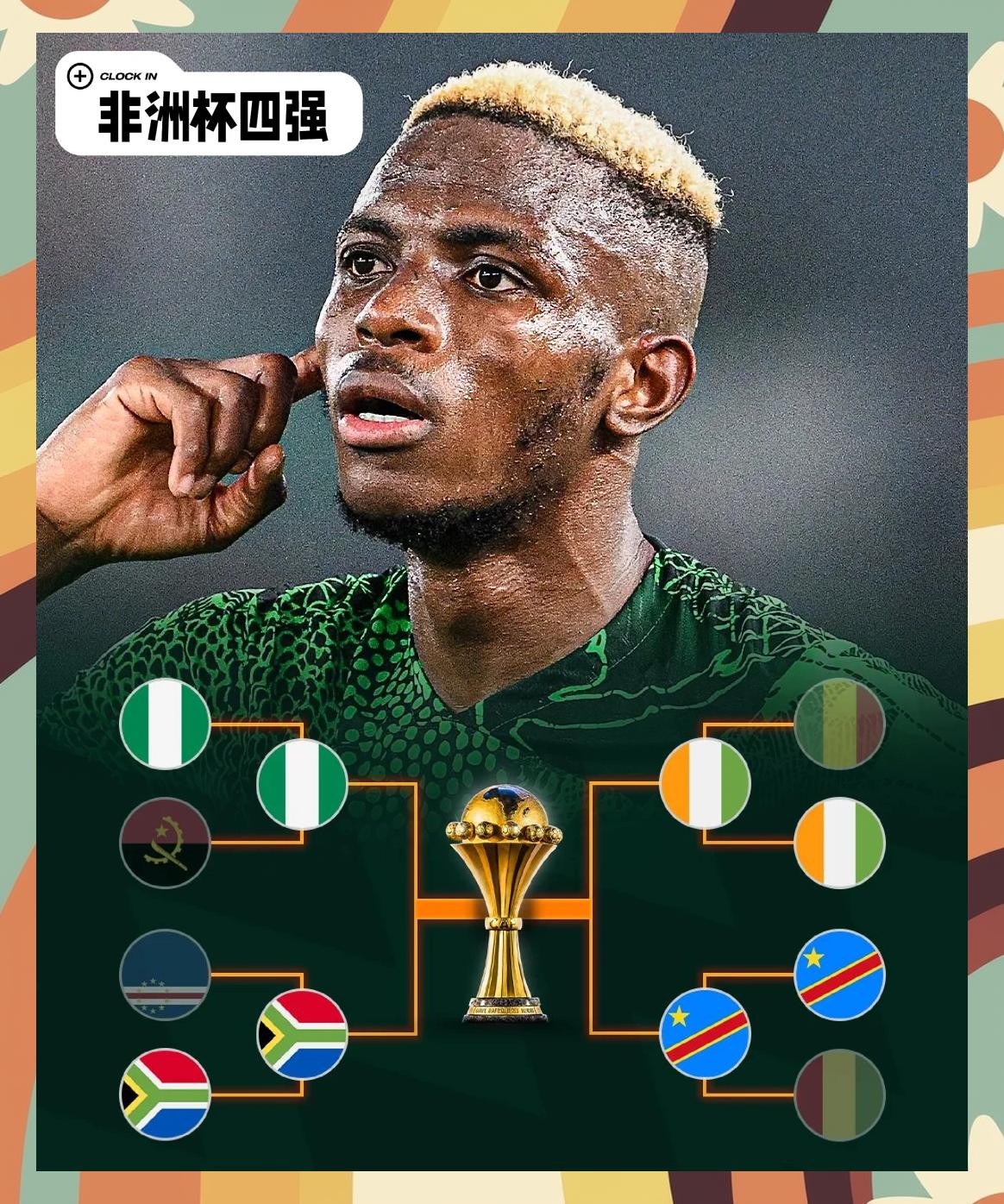 非洲杯赛争夺激烈，球员表现出色